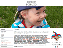 Tablet Screenshot of chalupapohadka.cz